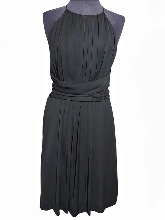 L'AGENCE Dresses & Skirts - L'AGENCE Black Pleated Halter Dress Size 6 Black